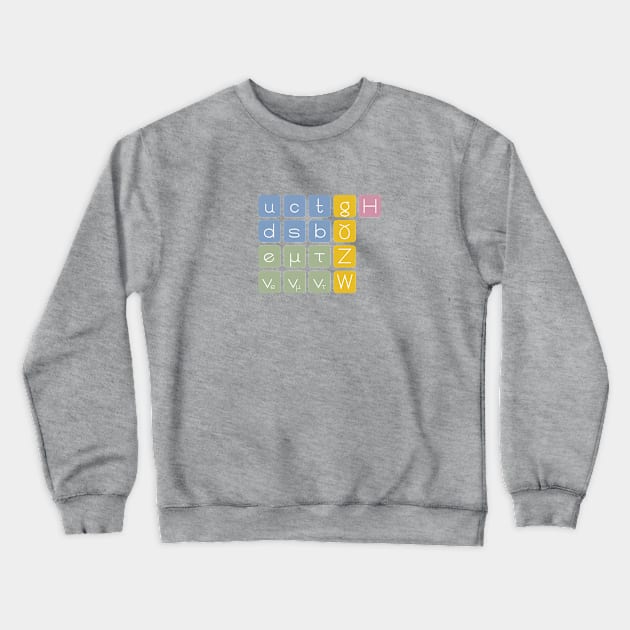 Elementary Particles Crewneck Sweatshirt by acrossTPB